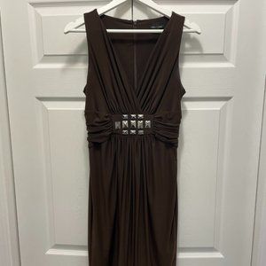 maxandcleo brown S/M semi-formal dress
